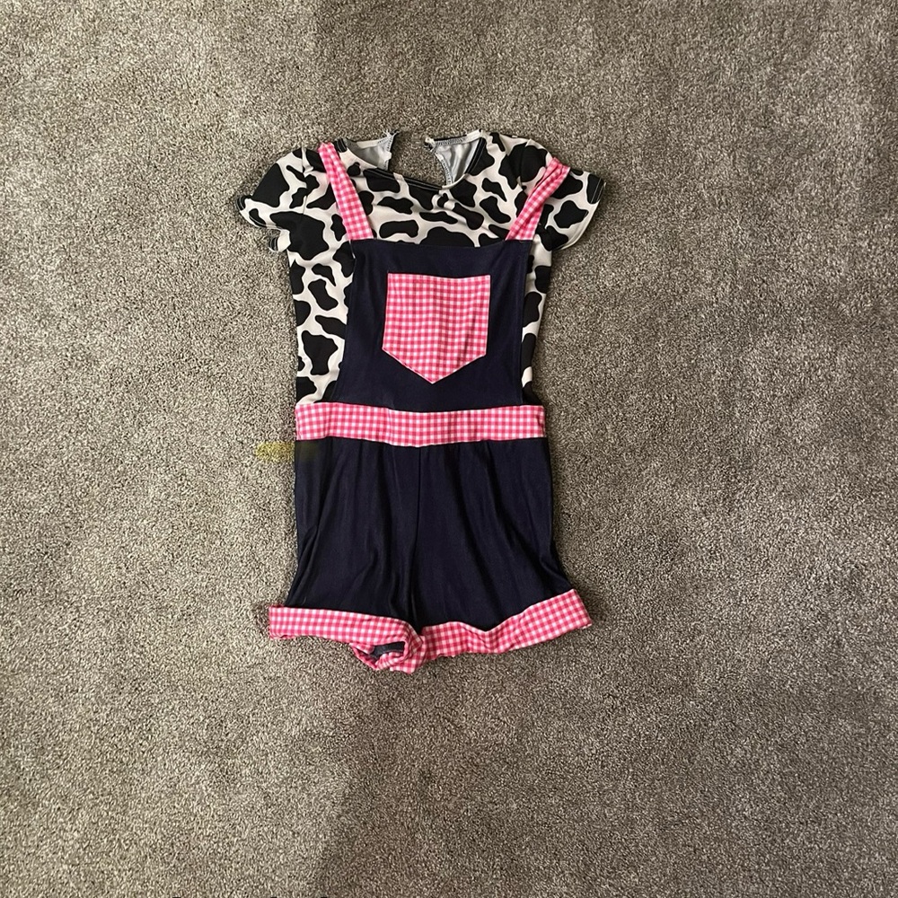 Child large cowgirl dance costume